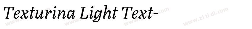 Texturina Light Text字体转换